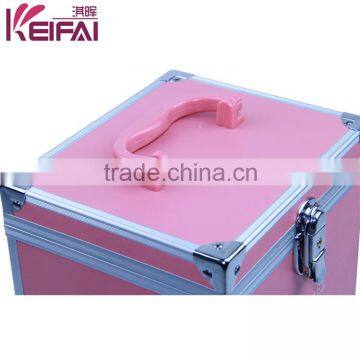 Elegant Pink Decorative Hard Shell Aluminum Frame Beauty Case photo-4