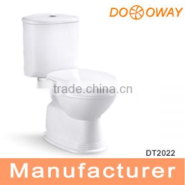 Popular bathroom ceramics washdown two piece toilet DT2022