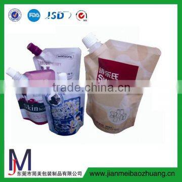 2016 High-end Printing Spout Plastic Stand up Pouch, Plastic Food Packaging Pouch