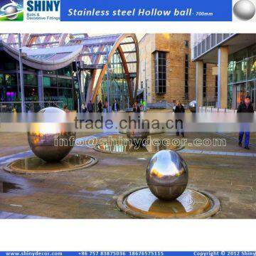 700mm highly polished stainless steel hollow ball