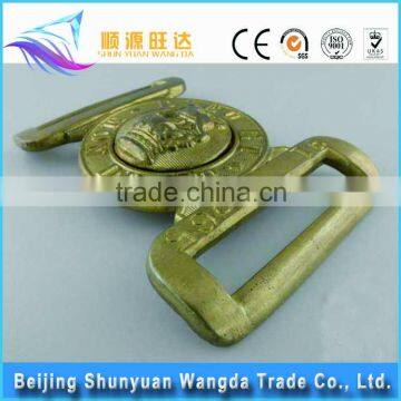 High Quality Die Casting Factory Rhinestone Metal Solid Brass Belt Buckles for Pallet Bundling photo-2