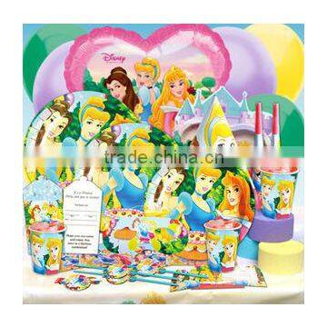 Themed Girls Birthday Party Supplies & Decorations Princess Cinderella Belle Sleeping Beauty Birthday Party Supplies