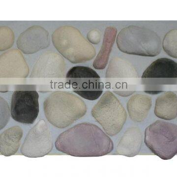 faux cobble stone panel ,river stone,pebble,decorative stone for wall,3D foam insulated wall panel