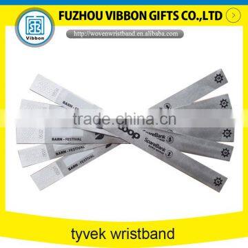 promotional printed barcode paper Tyvek Wristbands for events