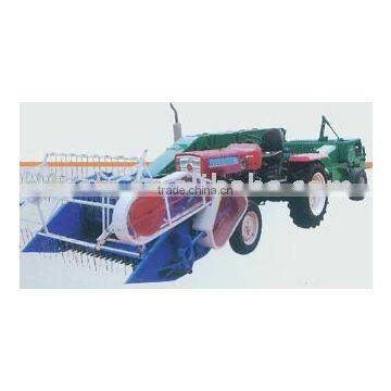 harvested stubble baler for rectangular bale