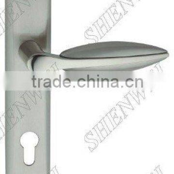 261-312 SN/NP zinc alloy door handle on plate