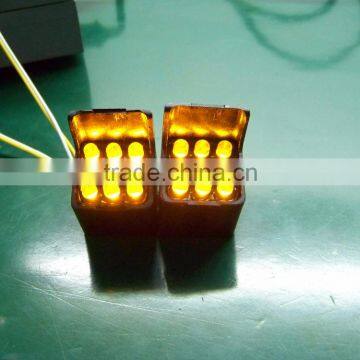 High Brightness 26mm Square Design Yellow LED Pixel Cluster Traffic Signal Light photo-3