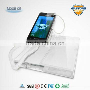 Acrylic stand for mobile phone alarm display security stand support phone charging dual sensor security stand