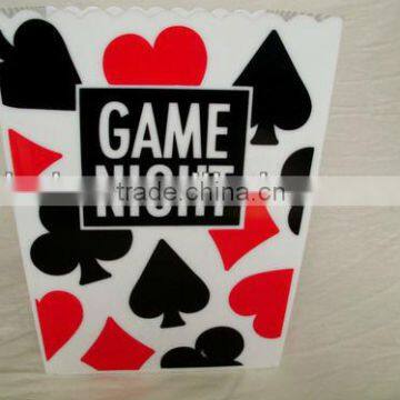 Square Plastic Popcorn Buckets