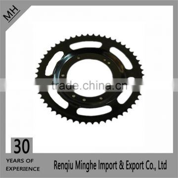 black color and painted 56T 10H ATV motorcycle sprocket gear with stainless steel material