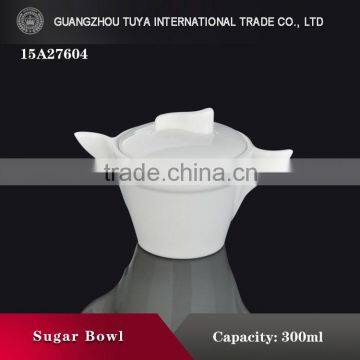 Special design custom sugar bowl with handle with lid