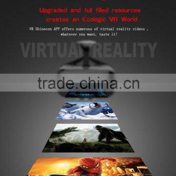 2016 Newest Virtual Reality 3D Glasses VR Goggle for 4~6.5 Inch Mobile