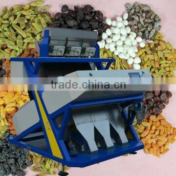 Automatic Grade CE certificated 192 Channels Golden raisin CCD color Separating machine