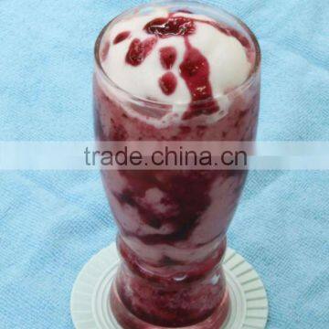 smoothie, blueberry sorbet