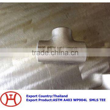 ASTM A403 WP904L SMLS TEE