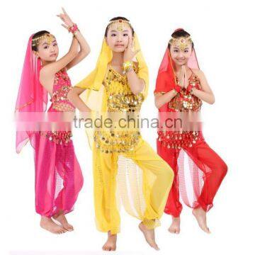 Supply Wholesale indian sequin kids Ethnic Dancewear suits Arab belly dance costumes girls