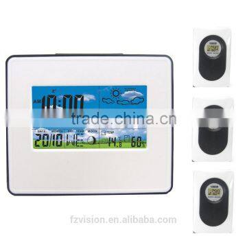 Wifi wireless Weather Station thermometer professional weather station with 3 remote sensors