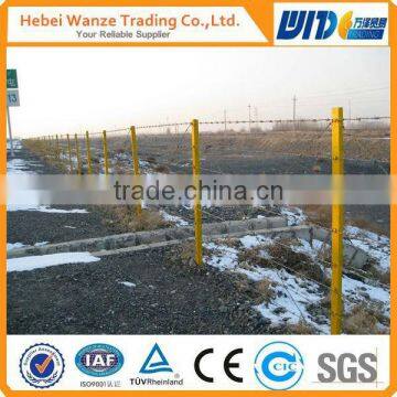 single loop barbed wire type/y shaped fence with barbed wire/colored barbed wire