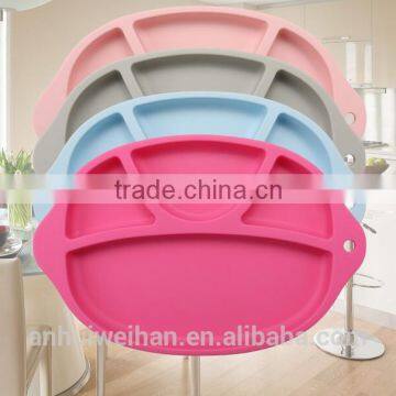 Factory Direct Sale Silicone Suspensible Kids Dinner Plate