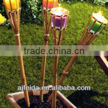 color bamboo torch