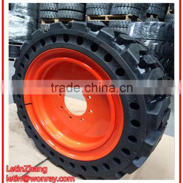 Solid Rubber Tires for Trail Best Price High Quality Solid Rubber Truck Tire 9.00-20 OTR Tyre Alloy Wheel Manufacture From China photo-3