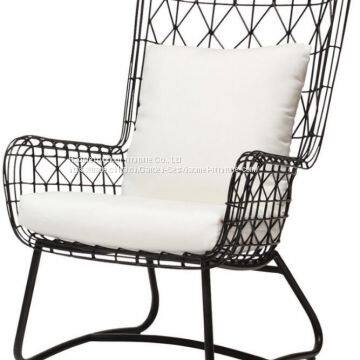 High Back Chair Metal Frame Taiwan Olifen 158 Series 8cm Seat/Back Cushion