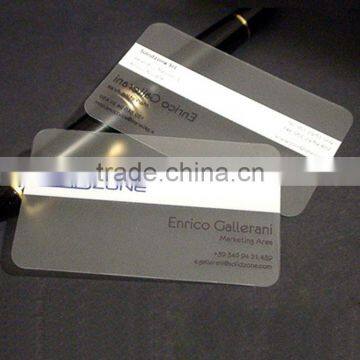Custom Transparent Business Cards Clear Frosted Plastic PVC Card photo-5