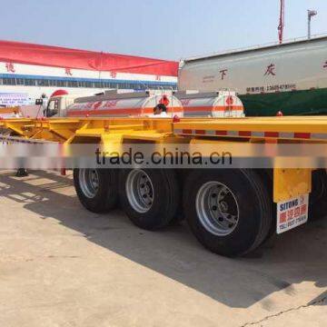 2016 Hot Sale CIMC 40ft 3 Axle Shipping Container Skeleton Frames Semi Trailer photo-4