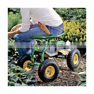 Garden Cart With Steel Seat,garden Tool Cart, Seat Cart, Moving Cart photo-2