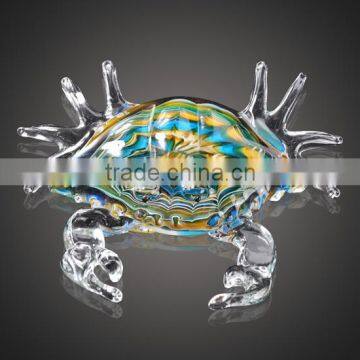 hand made small home decorative blue crabs sculpture