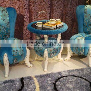 BISINI Classic Solid Wood With Fabric Chair, Elegant Designed Living Room Set, Leisure Table and Chairs Set (BF01-X1199) photo-3