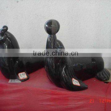 China Marble Dolphin Sculpture