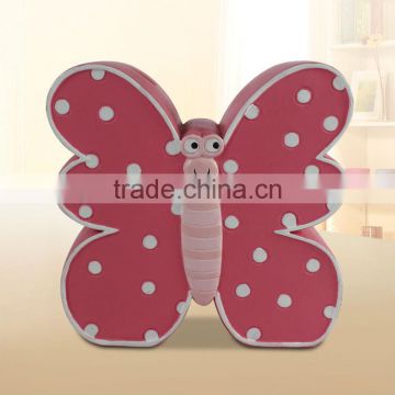 Polyresin butterfly save money box