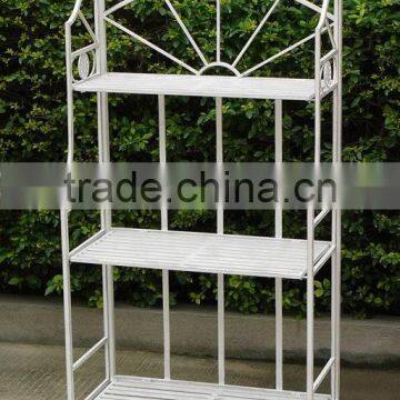 Anqique white Garden Plant Stand Display Shelf Unit Shelves