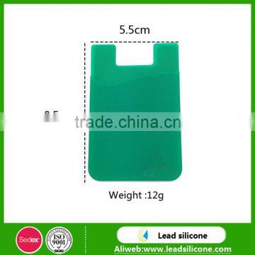 Low Price Silicone Card Pocket With 3M Sticker,High Quality Silicone Card Holder photo-4