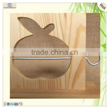 Unfinished Cute Die Cutting Wood Key Rack Holder photo-4