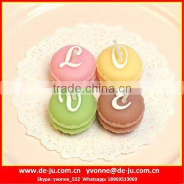 Sandwich Biscuit Dorayaki Shaped Fancy Birthday Candles