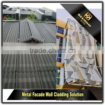 Decorative Laser Cutting Exterior Modern Building Aluminium Facade