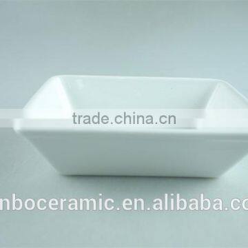 White ceramic casserole dish with lid, small white baking dish rectangular shaped serving dishes