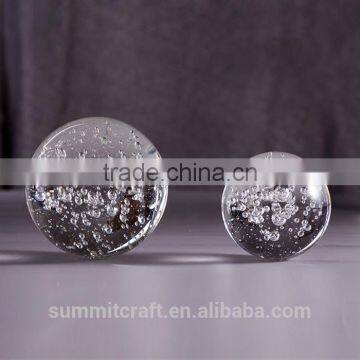 Decorative Personalized Crystal Ball With Bubbles photo-3