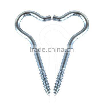 3-7/8 inch zinc-plated steel screw hook (3-piece package)