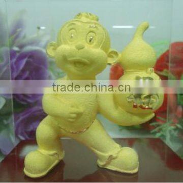 Retail Gold Plated Chinese Zodiac Monkey for Business Gift photo-2
