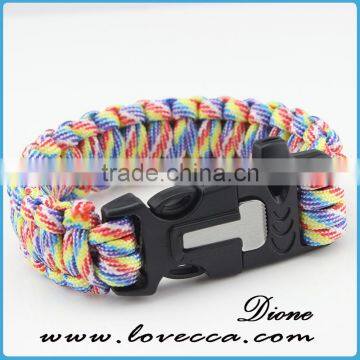 Top Quality Wholesale Diy 350 Paracord Bracelet Styles With Whistle photo-5