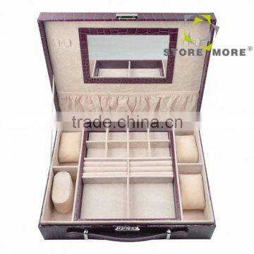 Custom Made Higher Quality Mirror Glass Jewelry Box