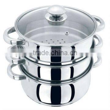 3 layers stainless steel steamer pot/cooking pot