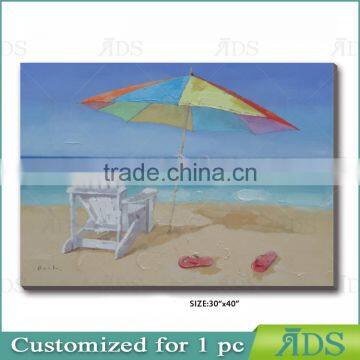 Handmade ContermporaryBeach Oil Painting photo-3