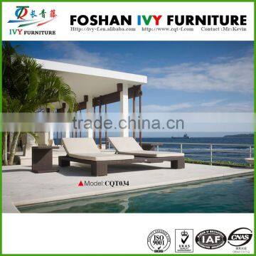 CQT034 outdoor beach chair rattan sun lounger
