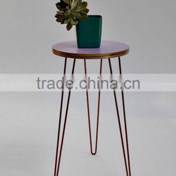 Wholesale fancy design indoor steel metal flower display stand/ wrought iron flower shelf