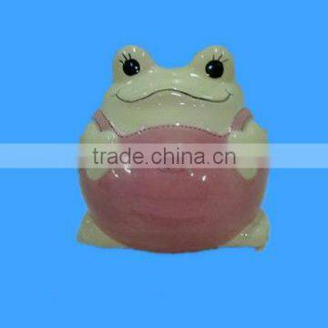 wholesale mini frog ceramic money piggy bank