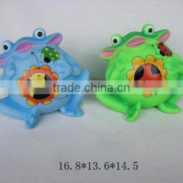 frog ceramic piggy bank for kids